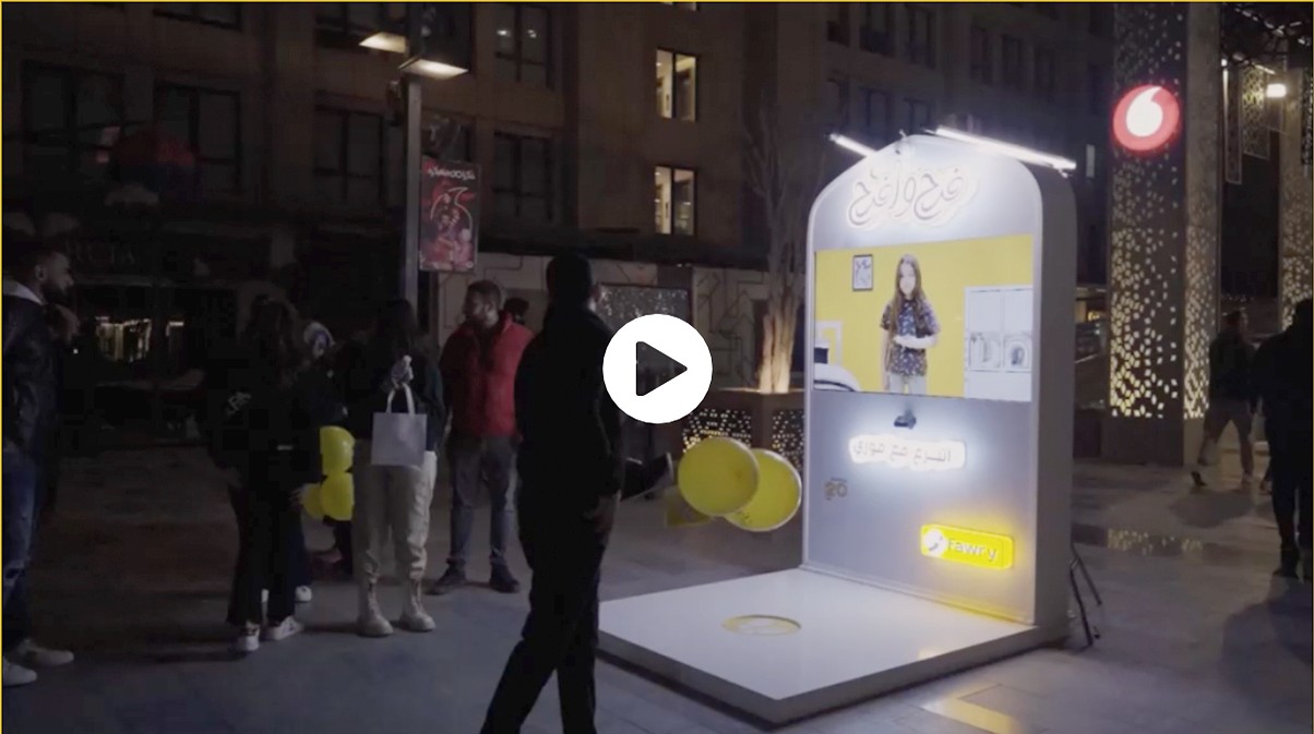 Farah w Efrah: an interactive charity installation in a Cairo mall
